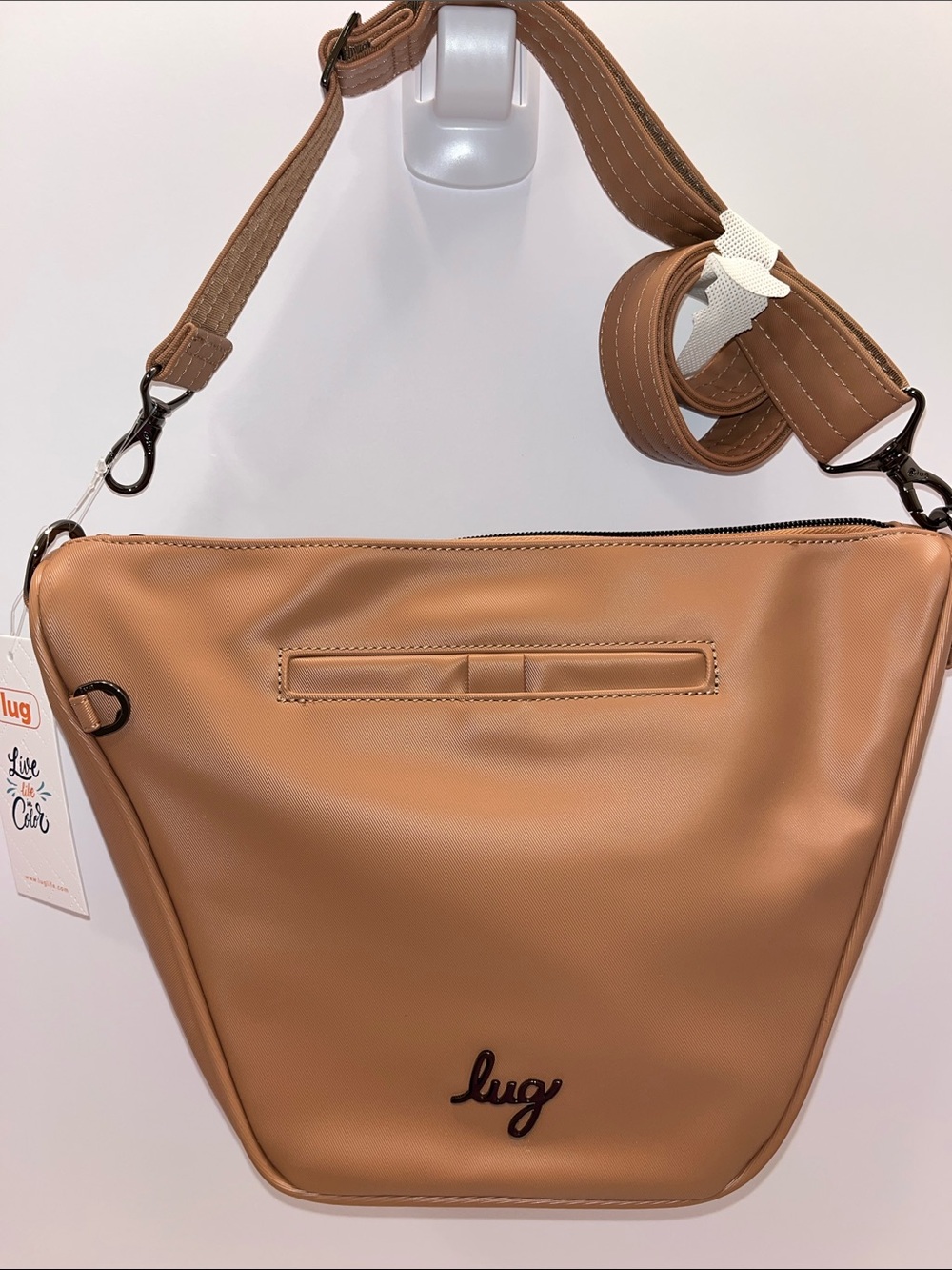 LUG - Quest Satin Luxe VL Shoulder Bag in Chai Latte